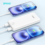 DUAL PORT CHARGING POWER BANK 10000mAh WHITE  BO-P31W