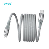 TYPE-C TO LIGHTNING MAGNETIC CHARGING CABLE GREY  BO-X311CL-GRY