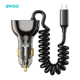 PD 30W + QC 30W WITH TYPE-C CABLE CAR CHARGER  BO-CC96C