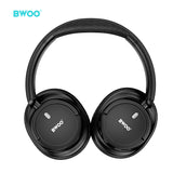 ANC NOISE REDUCTION FOLDABLE WIRELESS EARPHONES BLACK  BO-BW588BLK
