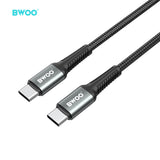 TYPE-C TO TYPE-C FAST CHARGING DATA CABLE 3M BLACK  BO-X288C-C-3M-BLK