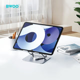 ADJUSTABLE TABLET STAND WITH 360 ROTATION BASE GREY  BO-ZJ143GRY
