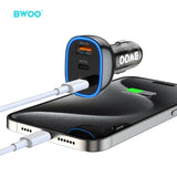 PD 25W + QC 18W 3 PORT CAR CHARGER  BO-CC96