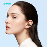 OPEN EAR CLIP-ON EARBUDS WITH ANTI-DROP DESIGN BT V5.3 BLACK  BO-BW39BLK