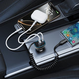 PD 30W + QC 30W WITH TYPE-C CABLE CAR CHARGER  BO-CC96C