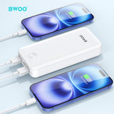 DUAL PORT CHARGING POWER BANK 20000mAh WHITE  BO-P32W