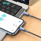 TYPE-C TO LIGHTNING FAST CHARGING DATA CABLE BLACK  BO-X316C-L-BLK