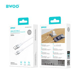 USB-A TO TYPE-C FAST CHARGING DATA CABLE WHITE  BO-X280C-W