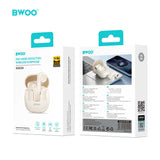 ENC NOISE REDUCTION WIRELESS EARPHONE WHITE  BO-BW98W